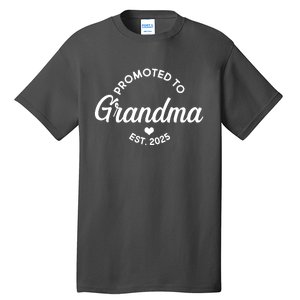 Promoted To Grandma Est 2025 Tall T-Shirt