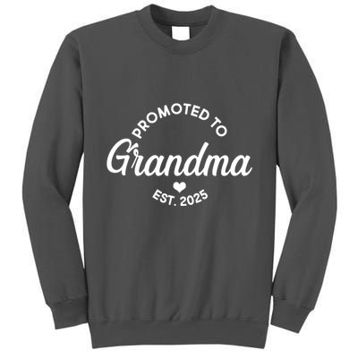 Promoted To Grandma Est 2025 Tall Sweatshirt