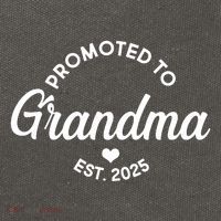 Promoted To Grandma Est 2025 Cotton Canvas Backpack