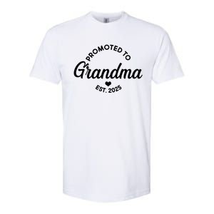 Promoted To Grandma Est 2025 Softstyle CVC T-Shirt