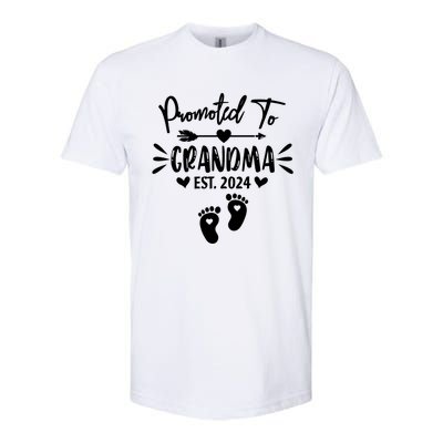 Promoted To Grandma Est 2024 New Grandma Women Grandmother Softstyle® CVC T-Shirt