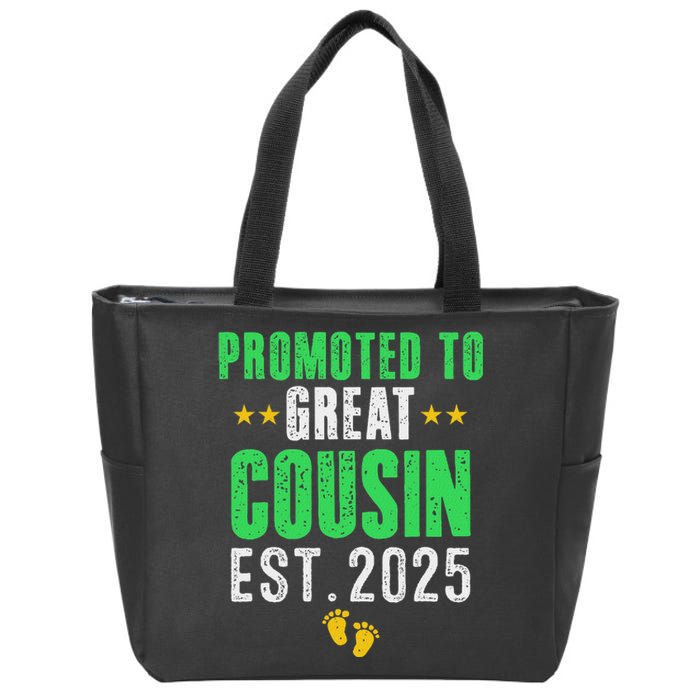 Promoted To Great Cousin 2025 IM Going To Be A Cousin 2025 Zip Tote Bag