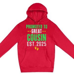 Promoted To Great Cousin 2025 IM Going To Be A Cousin 2025 Premium Pullover Hoodie