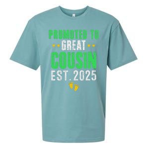 Promoted To Great Cousin 2025 IM Going To Be A Cousin 2025 Sueded Cloud Jersey T-Shirt