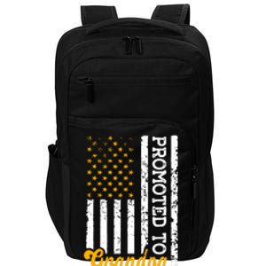 Promoted To Grandpa Est 2024 First Time Grandpa Patriotic Impact Tech Backpack