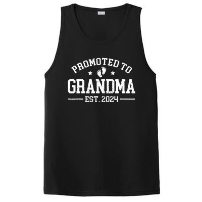 Promoted To Grandma Est 2024 Grandparents Baby Announcement PosiCharge Competitor Tank