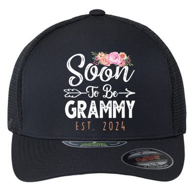 Promoted To Grammy 2024 Mothers Day Soon To Be Grandma 2024 Flexfit Unipanel Trucker Cap