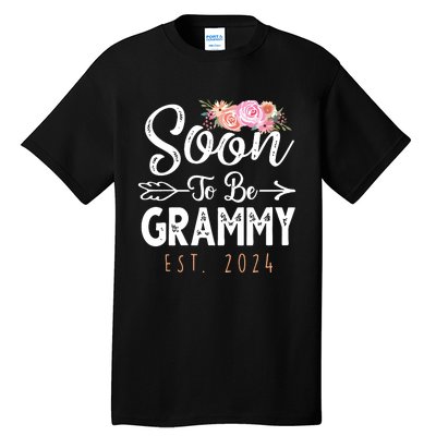 Promoted To Grammy 2024 Mothers Day Soon To Be Grandma 2024 Tall T-Shirt