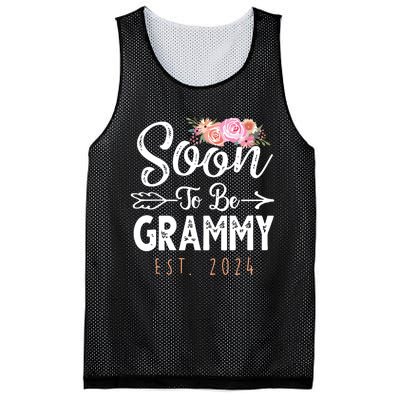 Promoted To Grammy 2024 Mothers Day Soon To Be Grandma 2024 Mesh Reversible Basketball Jersey Tank