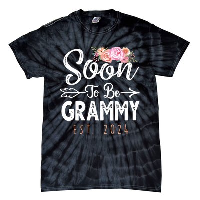 Promoted To Grammy 2024 Mothers Day Soon To Be Grandma 2024 Tie-Dye T-Shirt