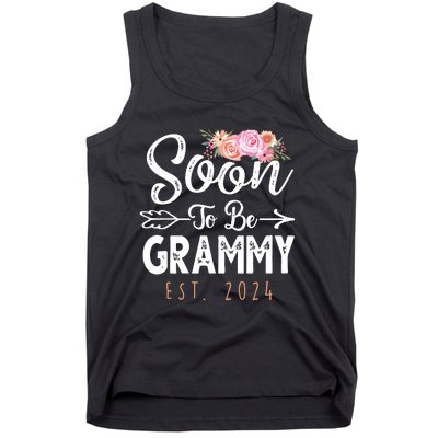 Promoted To Grammy 2024 Mothers Day Soon To Be Grandma 2024 Tank Top