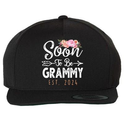 Promoted To Grammy 2024 Mothers Day Soon To Be Grandma 2024 Wool Snapback Cap