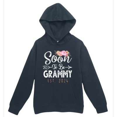 Promoted To Grammy 2024 Mothers Day Soon To Be Grandma 2024 Urban Pullover Hoodie