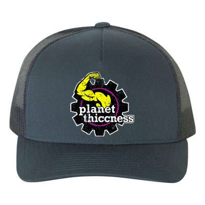 Planet Thiccness Gym Thickness Funny Joke Workout Lover Yupoong Adult 5-Panel Trucker Hat