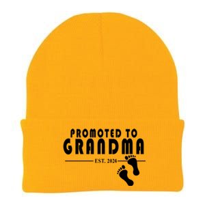 Promoted To Grandma Established 2024 Knit Cap Winter Beanie