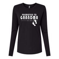 Promoted To Grandma Established 2024 Womens Cotton Relaxed Long Sleeve T-Shirt