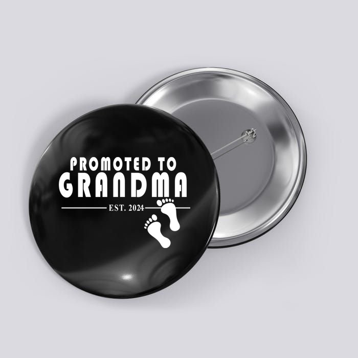 Promoted To Grandma Established 2024 Button