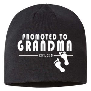 Promoted To Grandma Established 2024 Sustainable Beanie