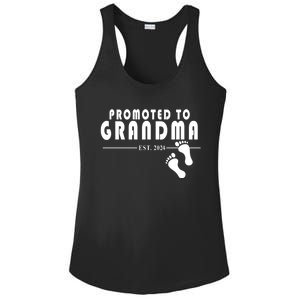 Promoted To Grandma Established 2024 Ladies PosiCharge Competitor Racerback Tank