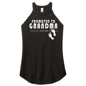 Promoted To Grandma Established 2024 Women’s Perfect Tri Rocker Tank