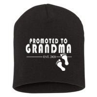 Promoted To Grandma Established 2024 Short Acrylic Beanie