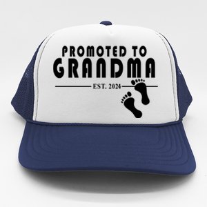 Promoted To Grandma Established 2024 Trucker Hat