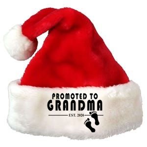 Promoted To Grandma Established 2024 Premium Christmas Santa Hat