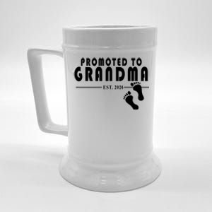 Promoted To Grandma Established 2024 Beer Stein