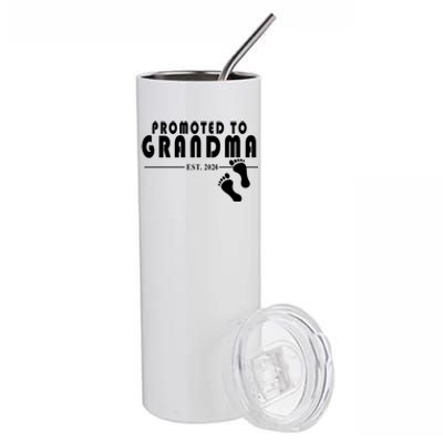 Promoted To Grandma Established 2024 Stainless Steel Tumbler