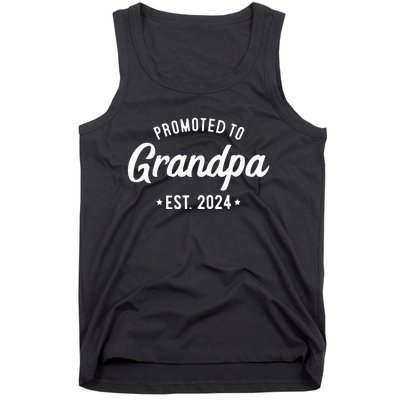 Promoted To Grandpa 2024 Soon To Be Grandfather New Grandpa Tank Top