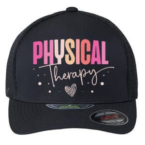 Physical Therapy Groovy Physical Therapist PT Flexfit Unipanel Trucker Cap