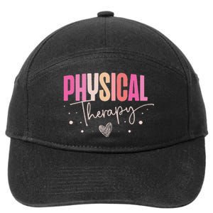 Physical Therapy Groovy Physical Therapist PT 7-Panel Snapback Hat