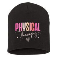 Physical Therapy Groovy Physical Therapist PT Short Acrylic Beanie