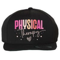 Physical Therapy Groovy Physical Therapist PT Wool Snapback Cap