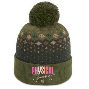 Physical Therapy Groovy Physical Therapist PT The Baniff Cuffed Pom Beanie