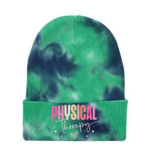 Physical Therapy Groovy Physical Therapist PT Tie Dye 12in Knit Beanie