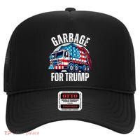 Proud Trump Garbage Supporter Garbage For Trump Garbage High Crown Mesh Back Trucker Hat