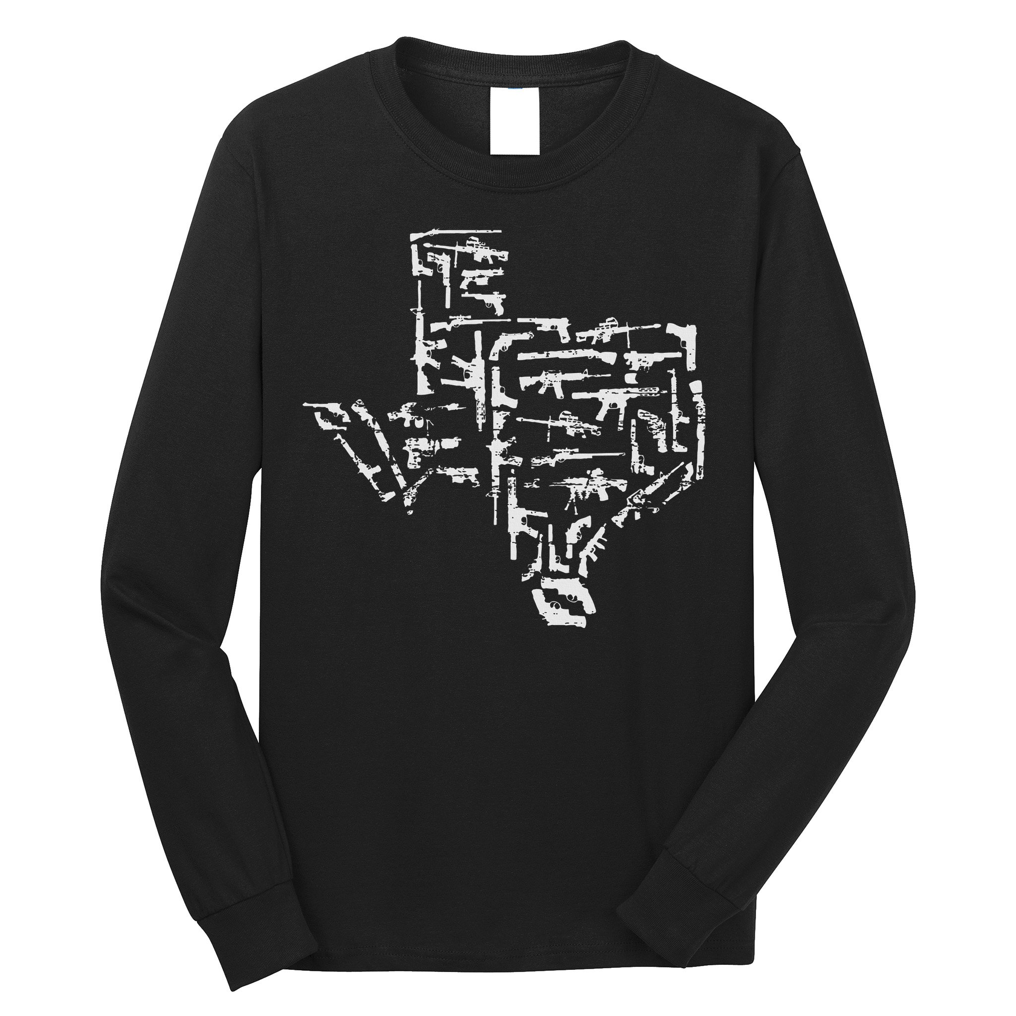 Patriotic Texan Guns Usa Gift Texas Long Sleeve Shirt