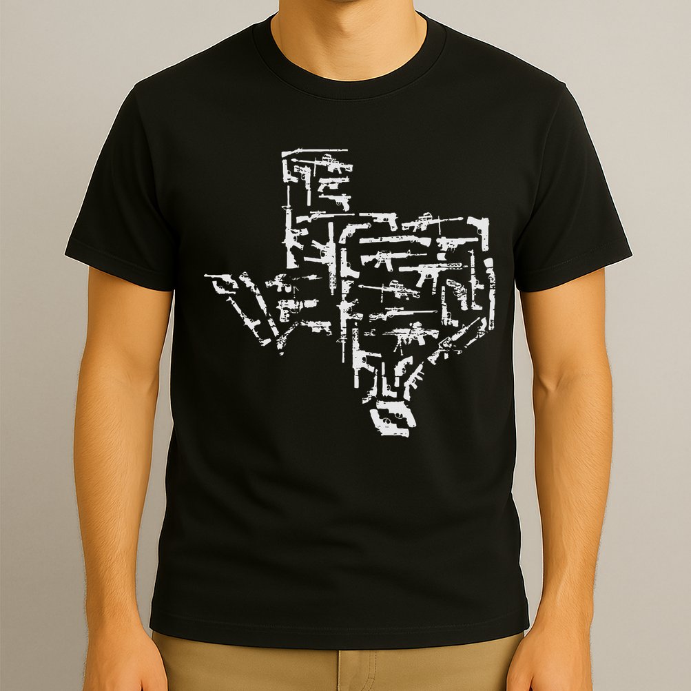 Patriotic Texan Guns Usa Gift Texas T-Shirt