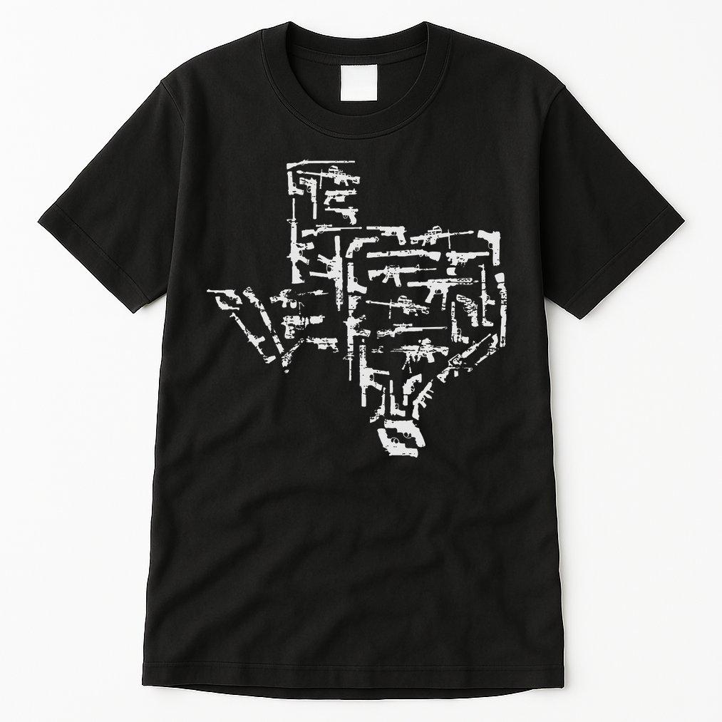 Patriotic Texan Guns Usa Gift Texas Tall T-Shirt