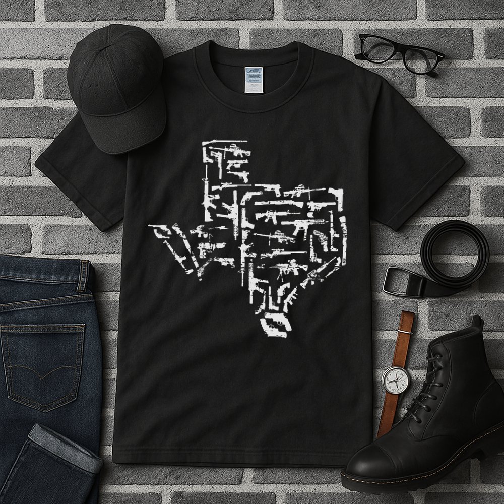 Patriotic Texan Guns Usa Gift Texas Tall T-Shirt
