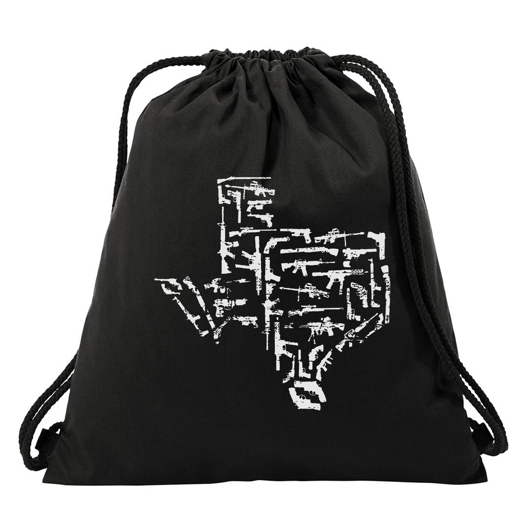 Patriotic Texan Guns Usa Gift Texas Drawstring Bag