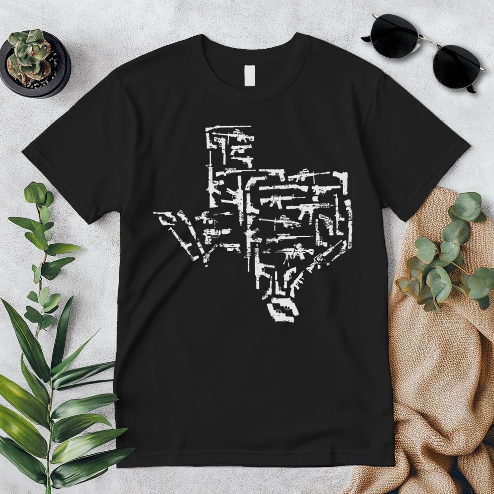 Patriotic Texan Guns Usa Gift Texas Premium T-Shirt