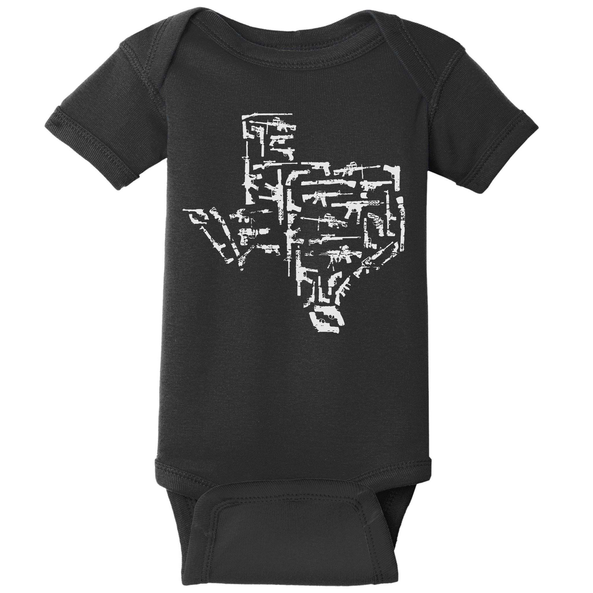 Patriotic Texan Guns Usa Gift Texas Baby Bodysuit
