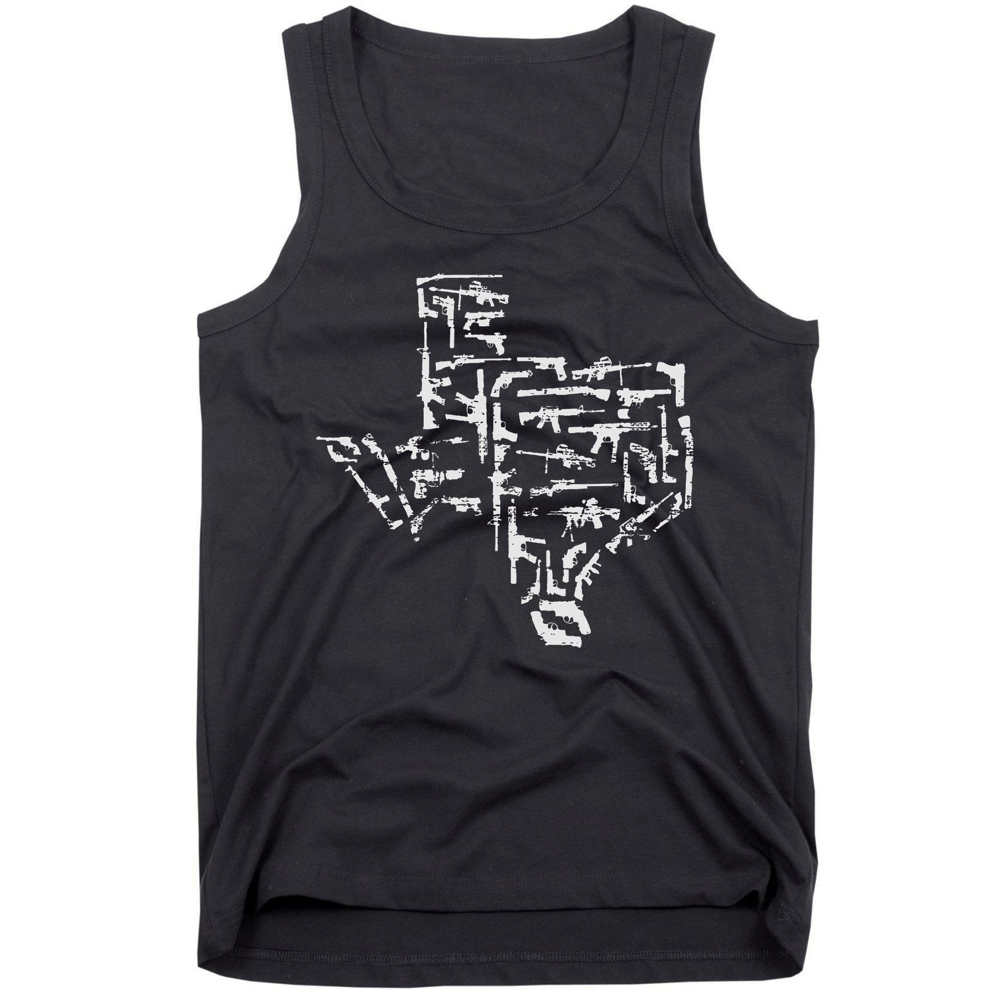 Patriotic Texan Guns Usa Gift Texas Tank Top