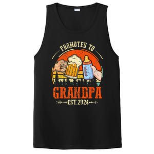 Promoted to Grandpa Est 2024 Retro Fathers Day New Grandpa PosiCharge Competitor Tank