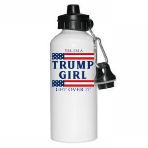 Proud Trump Girl Vote America Flag Gift Aluminum Water Bottle