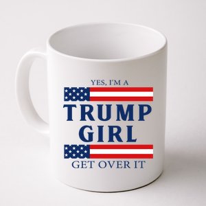 Proud Trump Girl Vote America Flag Gift Coffee Mug