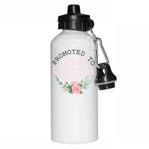 Promoted To Great Grandma Est 2024 Women First Time Grandma Aluminum Water Bottle