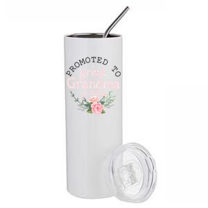 Promoted To Great Grandma Est 2024 Women First Time Grandma Stainless Steel Tumbler